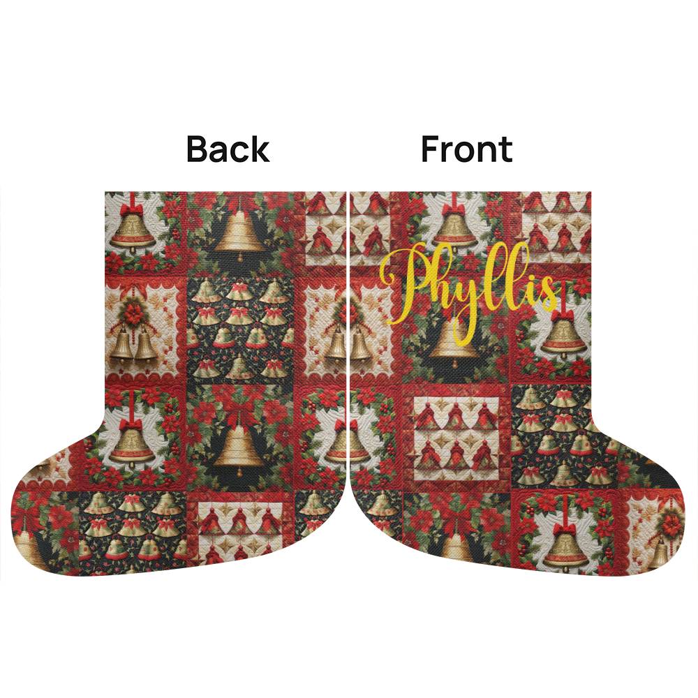 Phyllis Gold Font Stocking