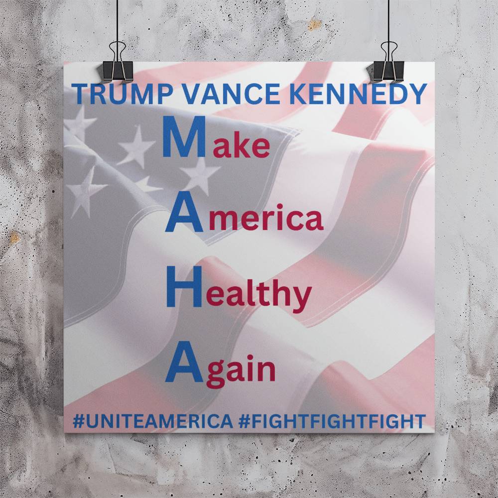 TRUMP VANCE KENNEDY MAHA - POSTER