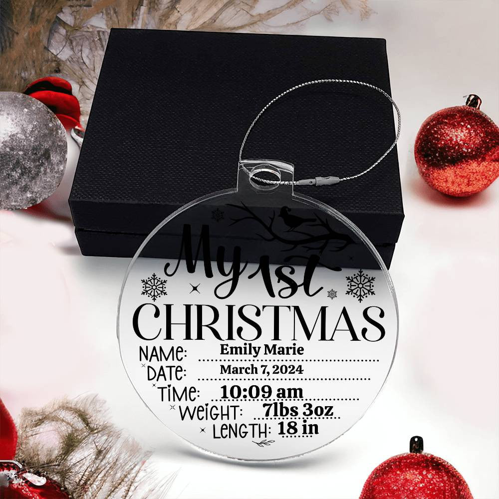 Personalized Acrylic Ornament Plaque