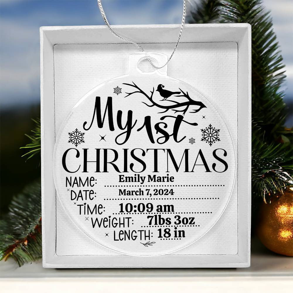 Personalized Acrylic Ornament Plaque
