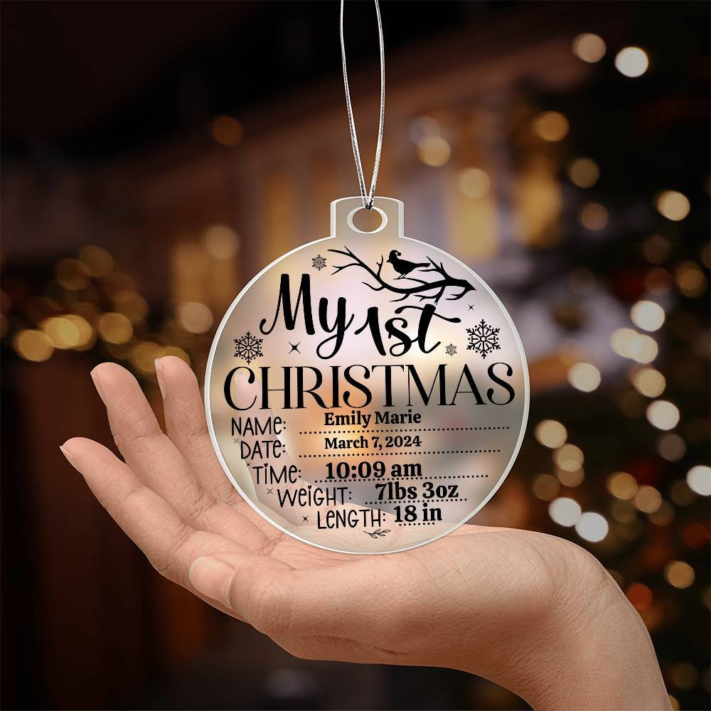 Personalized Acrylic Ornament Plaque