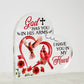 God Has You In His Arms - Acrylic Heart