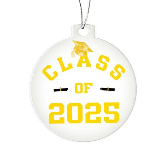 Class of 2025 Gold & Black Ornament
