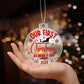 Our First Christmas as Mom & Dad - Ornament Red