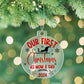 Our First Christmas as Mom & Dad - Ornament Red