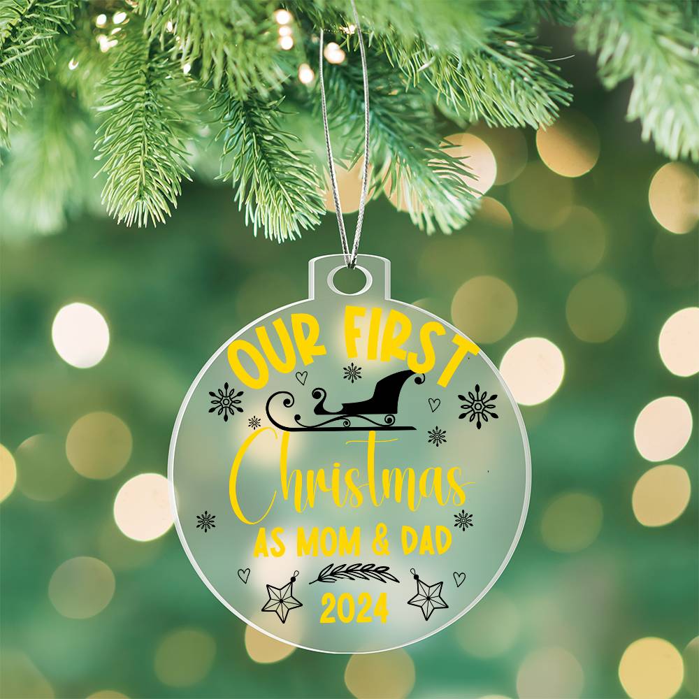Our First Christmas as Mom & Dad - Ornament