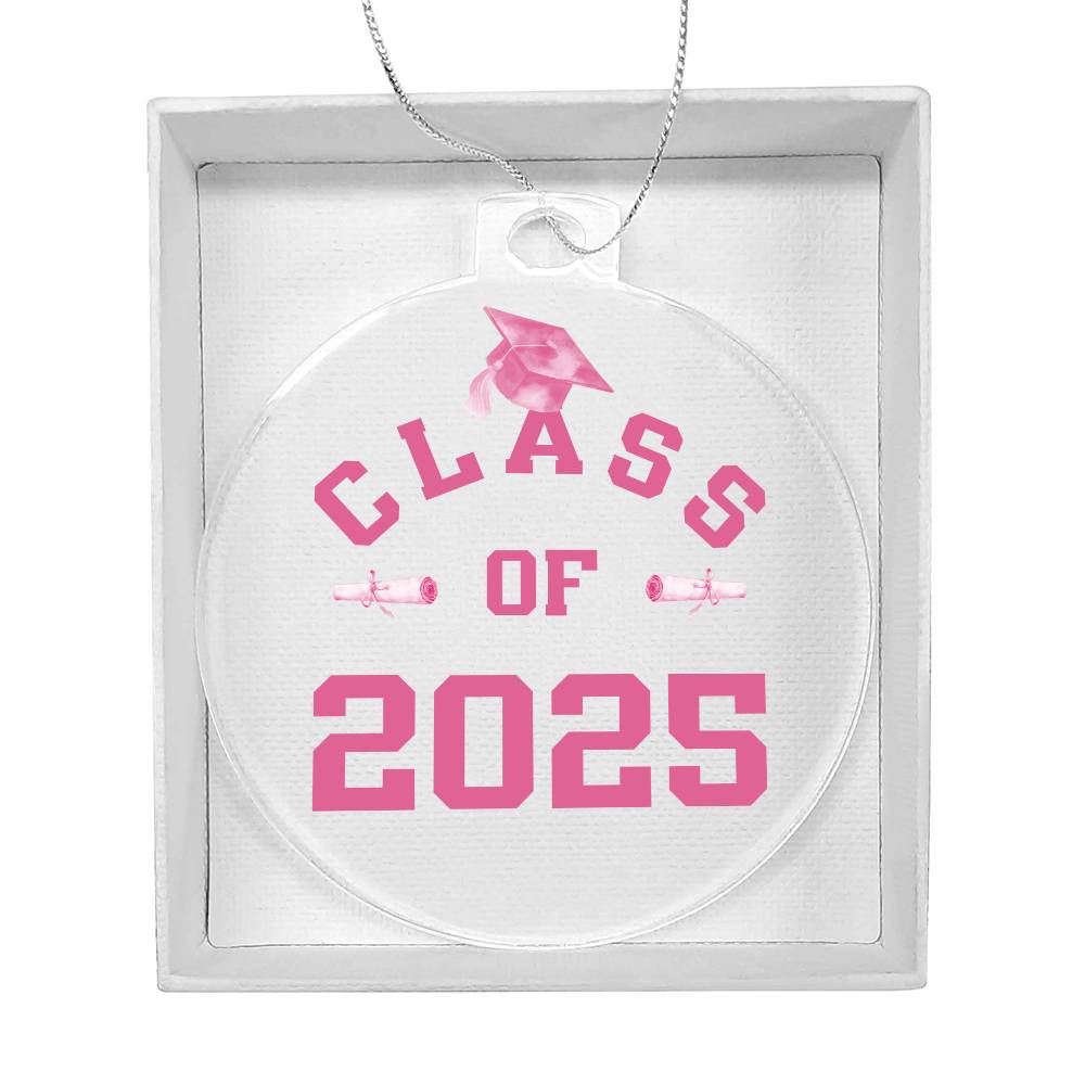 Class of 2025 Pink Ornament