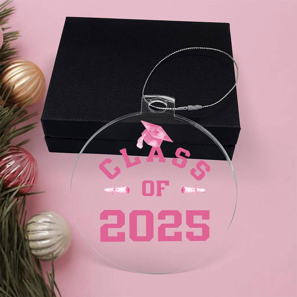Class of 2025 Pink Ornament