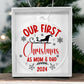 Our First Christmas as Mom & Dad - Ornament Red