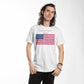 Trump Vance 2024 Word Cloud Flag - Bella + Canvas 3001 Jersey Tee