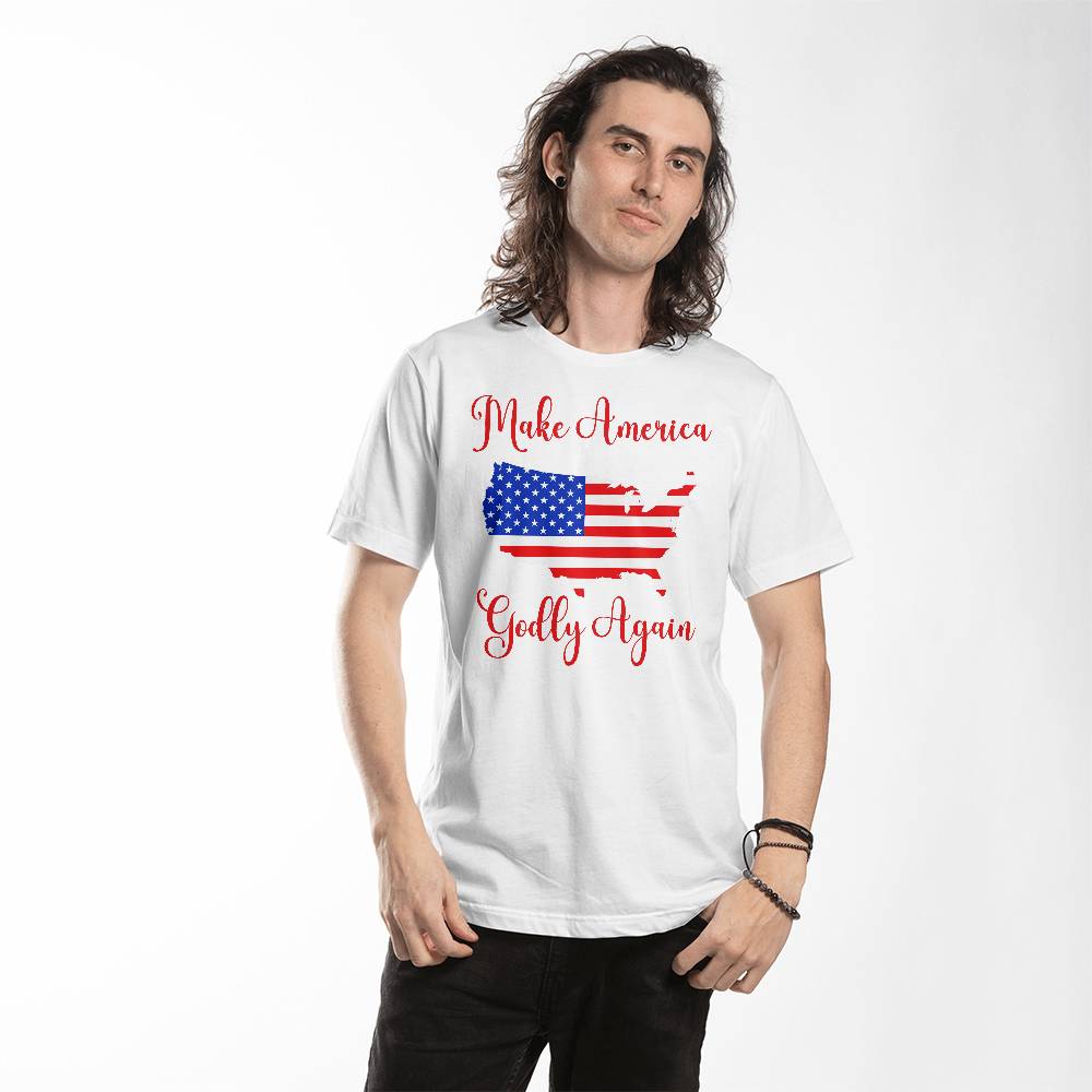 Make America Godly Again - Bella + Canvas 3001 Jersey Tee