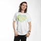 Faith Based Word Cloud Green Heart - Bella + Canvas 3001 Jersey Tee