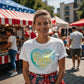 Faith Based Word Cloud Blue Heart - Bella + Canvas 3001 Jersey Tee