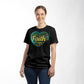 Faith Based Word Cloud Blue Heart - Bella + Canvas 3001 Jersey Tee