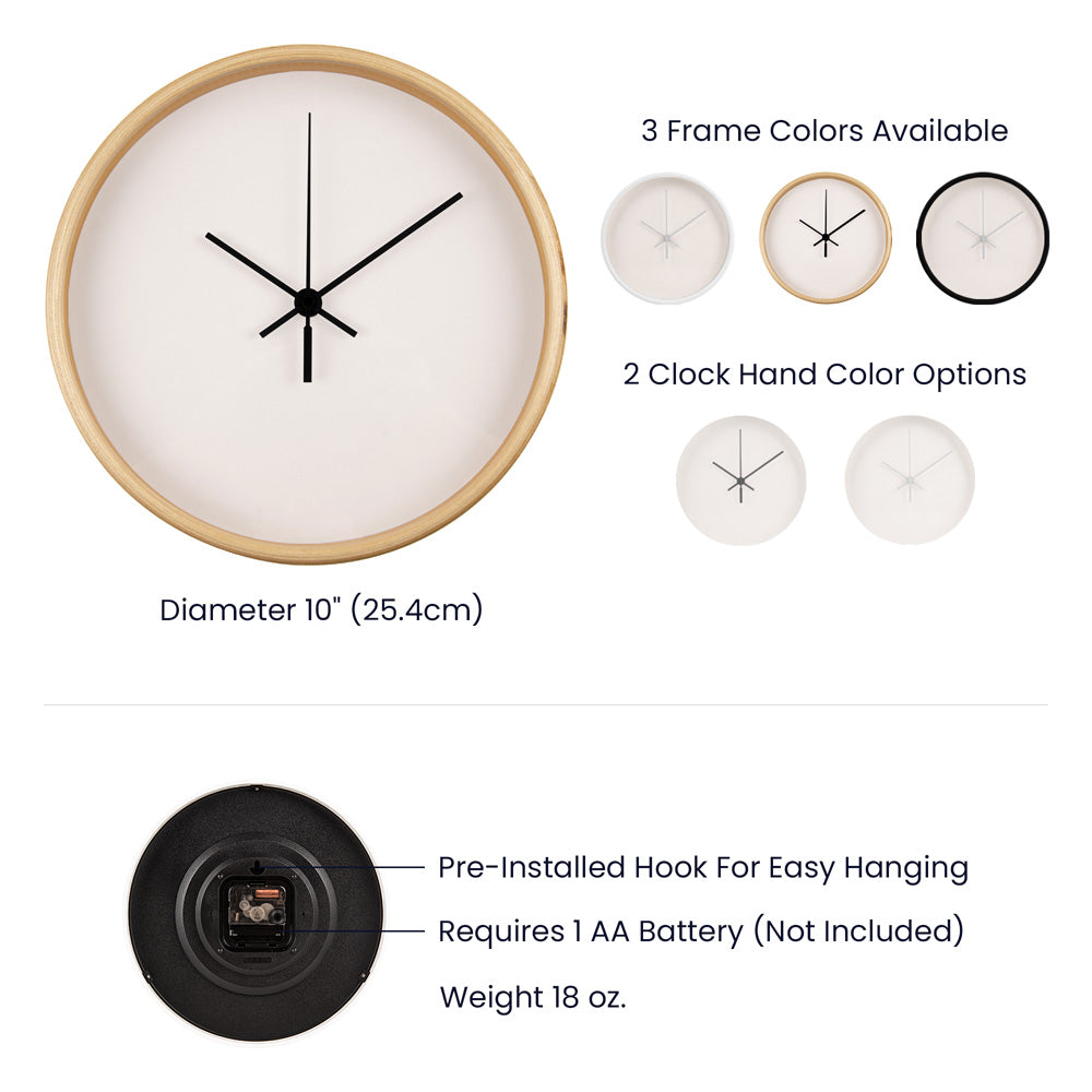 Patriotic Smiley Face Clock - 10 Inch Wooden Clock