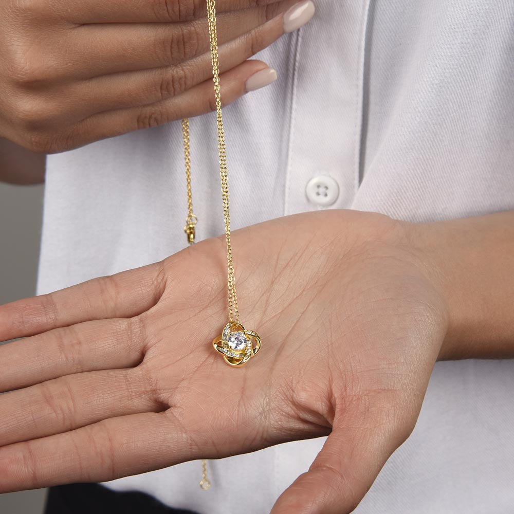 Mom I'm Grateful For All That You Do - Love Knot Necklace