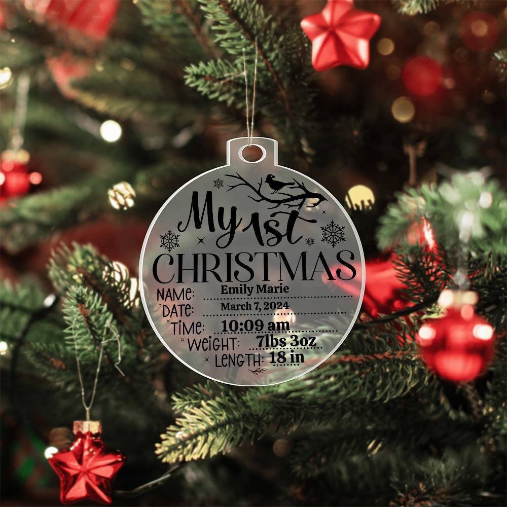 Personalized Acrylic Ornament Plaque