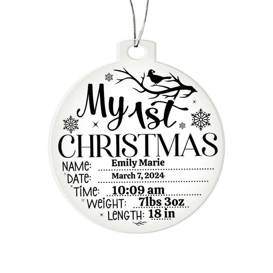 Personalized Acrylic Ornament Plaque